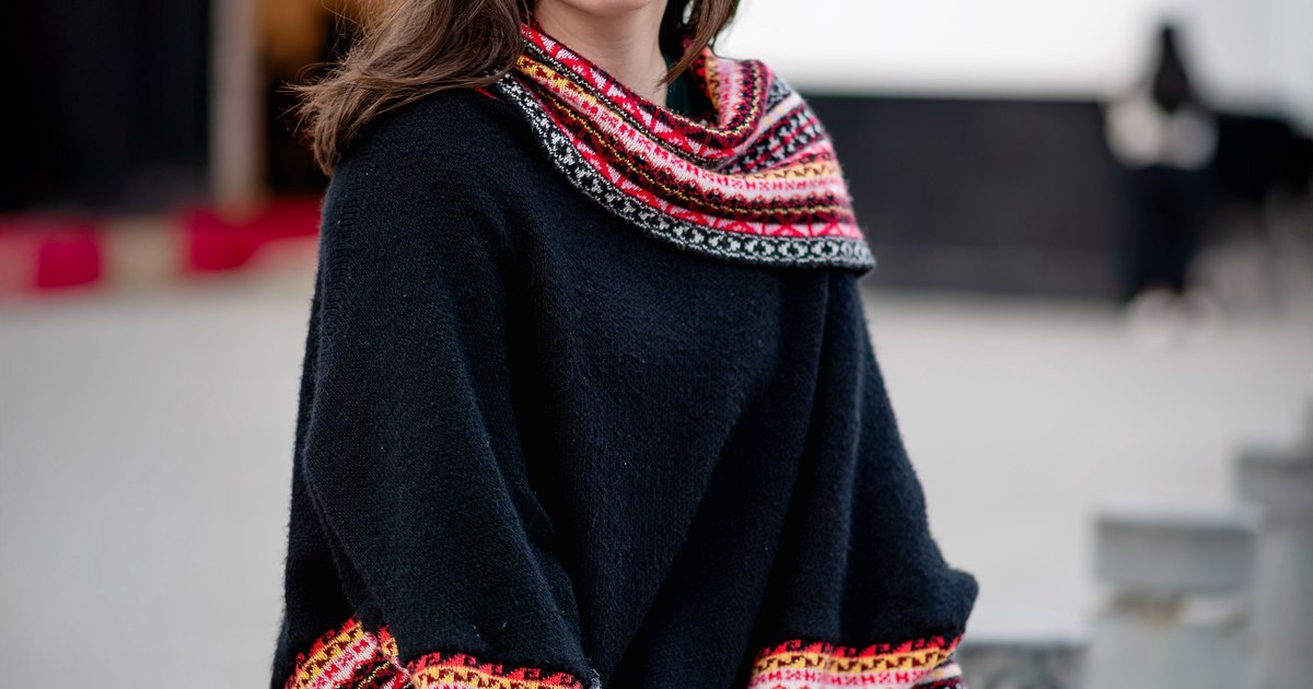 Poncho stricken kostenlos: Anfänger-Anleitung