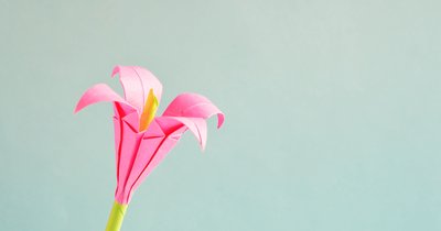 Origami-Blume falten für Anfänger: Anleitung